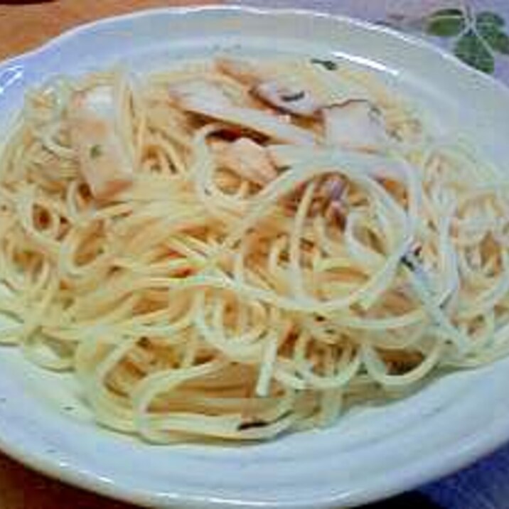 松茸風味の和風パスタ